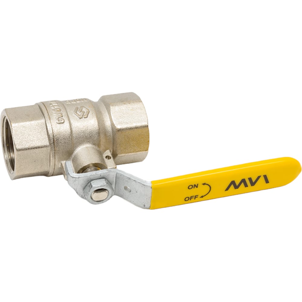 Шаровой кран MVI газовый полнопроходной 3/4" внутренняя-внутренняя, ручка рычаг BV.811.05