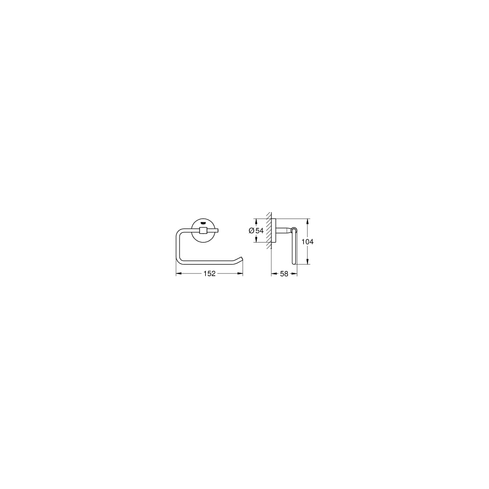 Держатель бумаги Grohe BauCosmopolitan 40457001