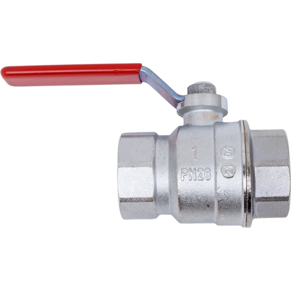 Шаровой кран GEKON хром, с вн./вн. резьбой 1", ручка-рычаг GK 550 1