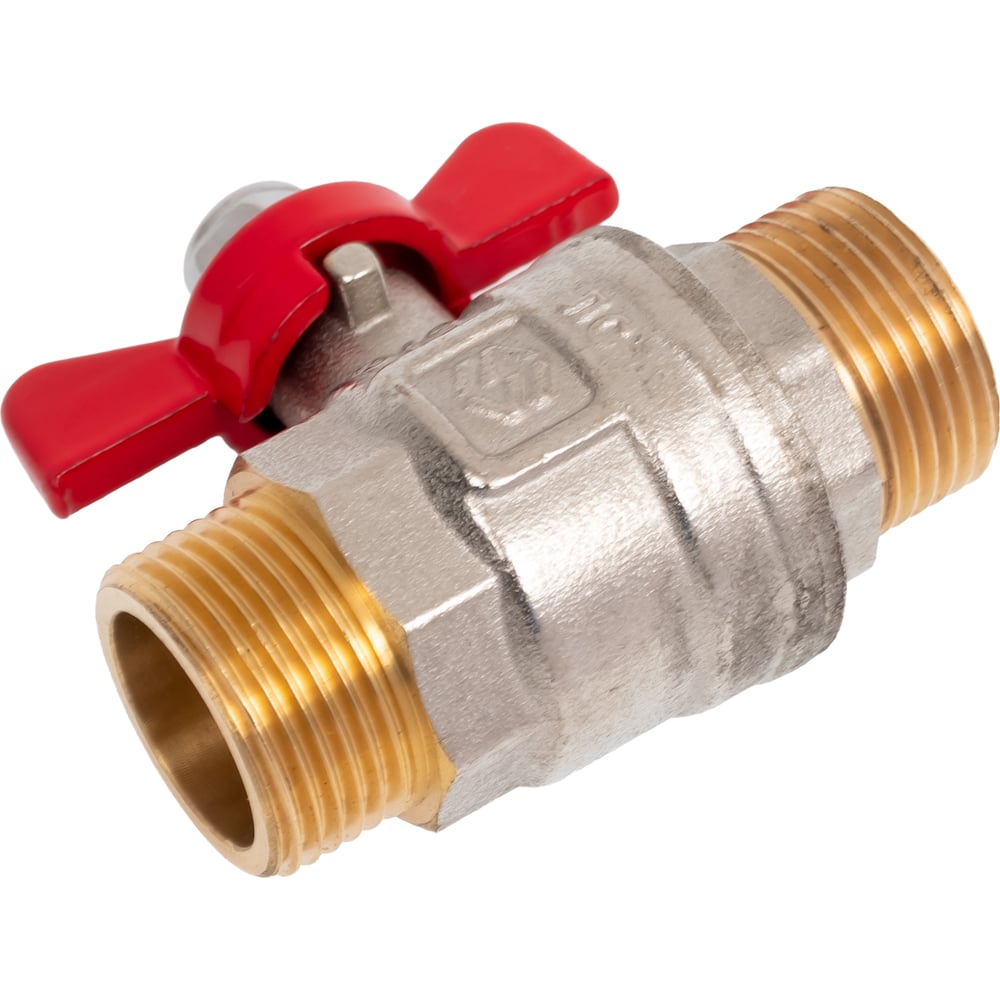 Кран шаровой MVI ГОСТ, 3/4 нар-нар, рукоятка «бабочка» (БЦЦ) BV.915.05