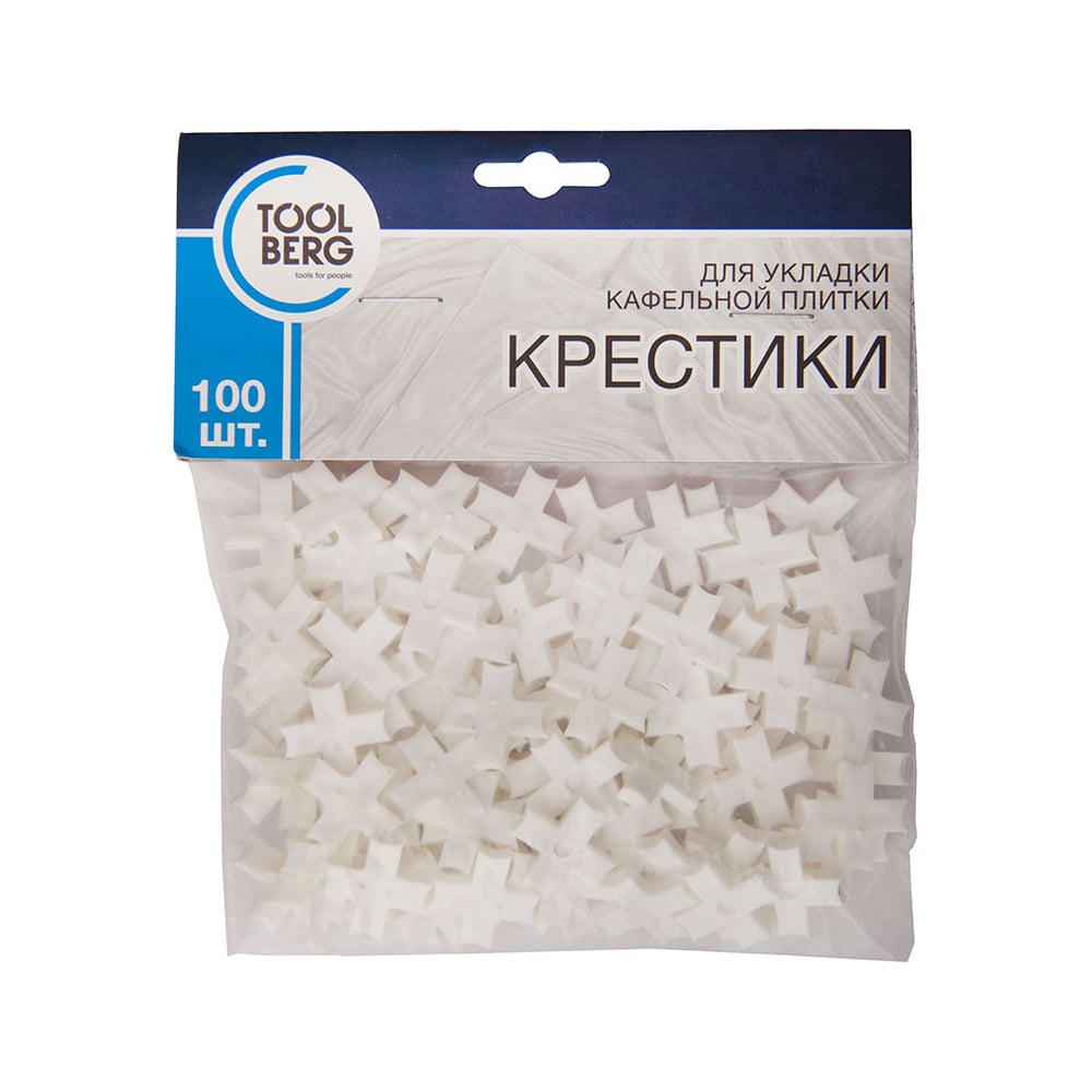 Крестики для кафельной плитки T4P 5 мм, 100 шт Toolberg ЛА-00000917