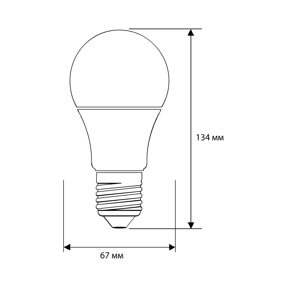 Светодиодная лампа Ergolux LED-A65-25W-E27-4K ЛОН, 25Вт, E27, 4500K, 180-240В 14236
