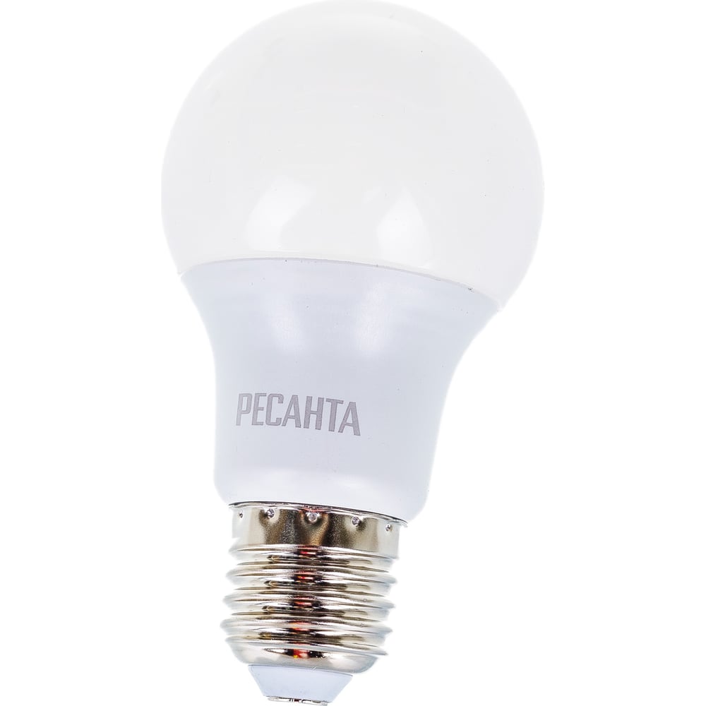 Светодиодная лампа Ресанта LL-R-A60-7W-230-3K-E27 (груша, 7Вт, тепл., Е27) 76/1/11