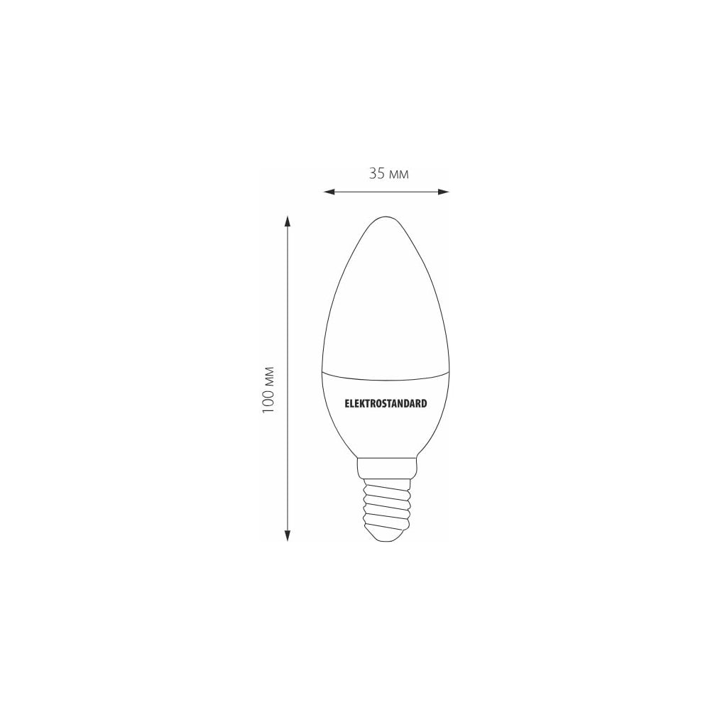 Светодиодная лампа Elektrostandard BLE1427 Свеча 9W 4200K E14 C35 белый матовый a050133