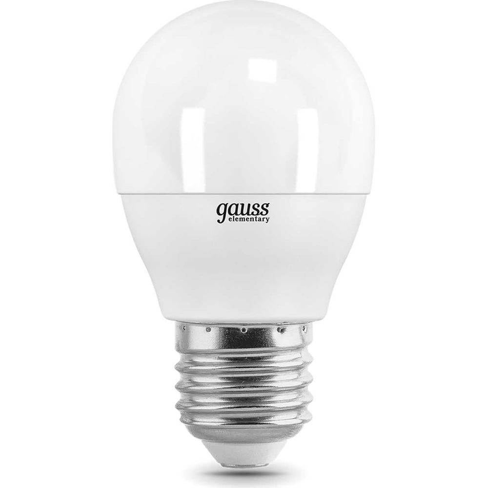 Светодиодная лампа Gauss 10W E27 710lm 3000K LED Шар 53210