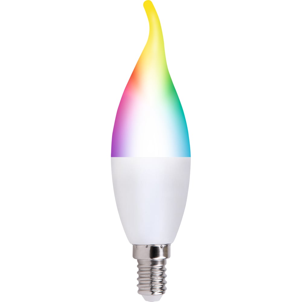 Умная светодиодная лампа Uniel LED-CW37-5W/RGBW/E14/230V/WF/FR PLS80WH UL-00011655