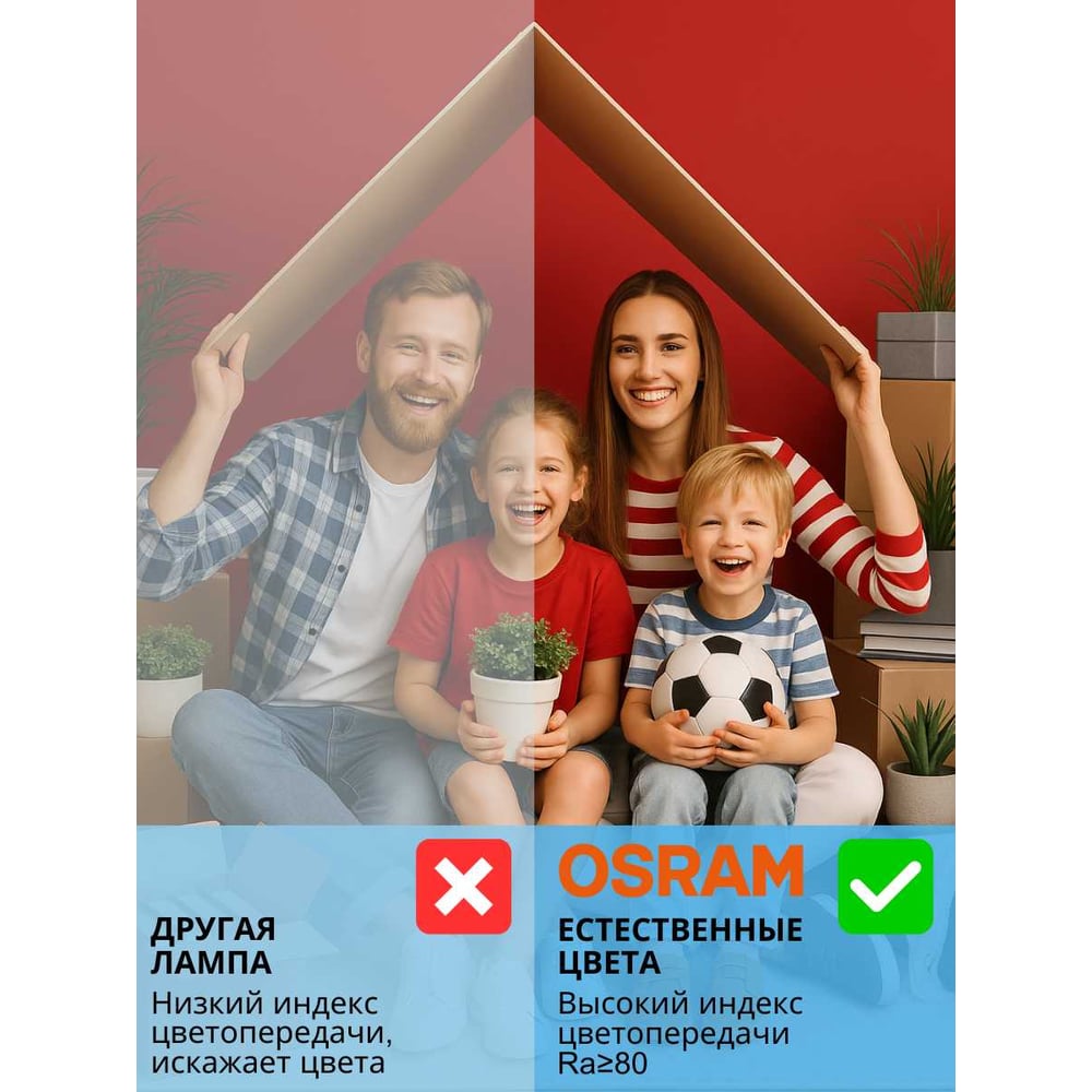 Светодиодная лампа Osram LED STAR B Свеча 7,5Вт E14 230VFR 806Лм 4000 К Нейтральный белый свет 10 шт 4058075210721