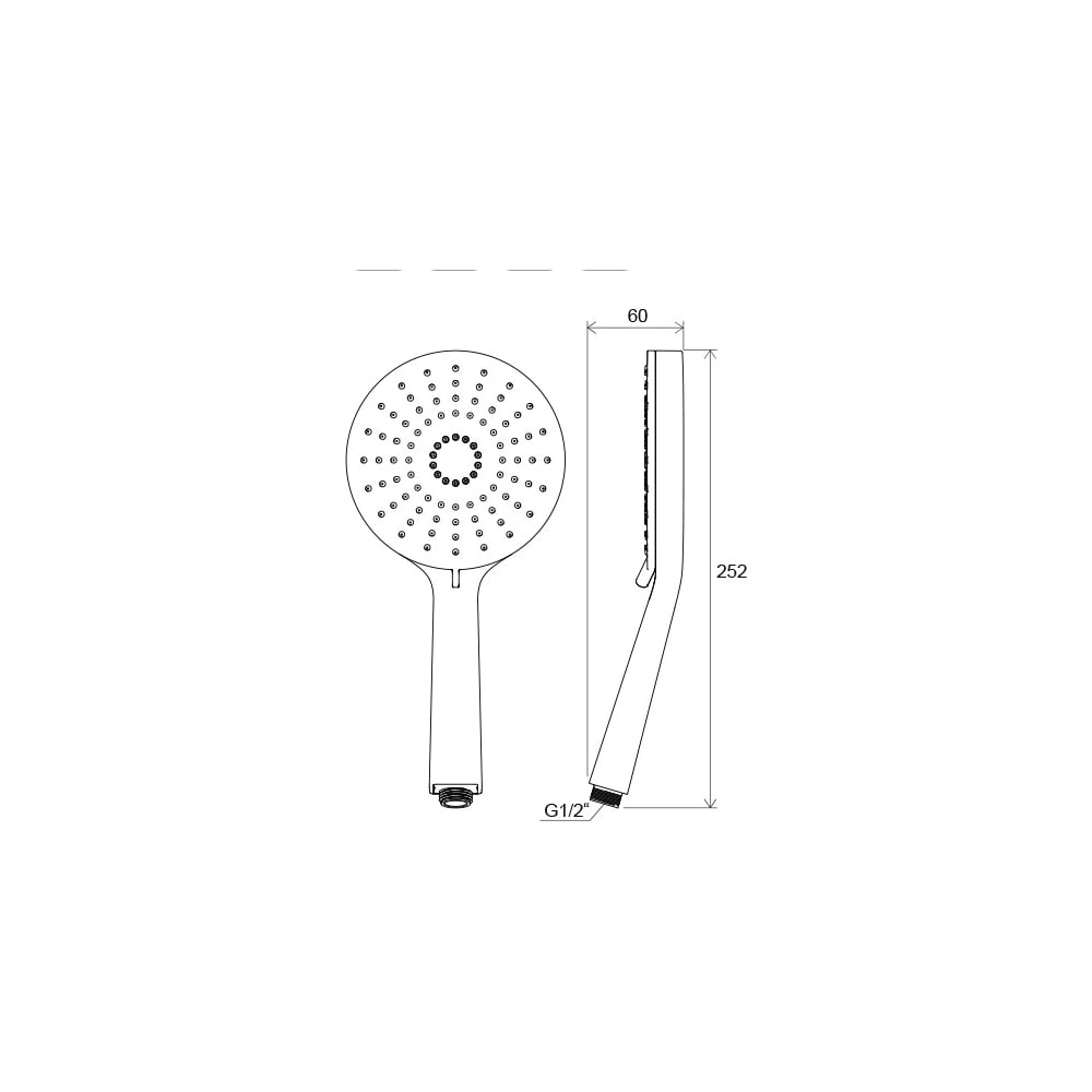 Душевая лейка Ravak Flat XXL 3 функции диаметр 140 мм 961.00, X07P344 00000050540