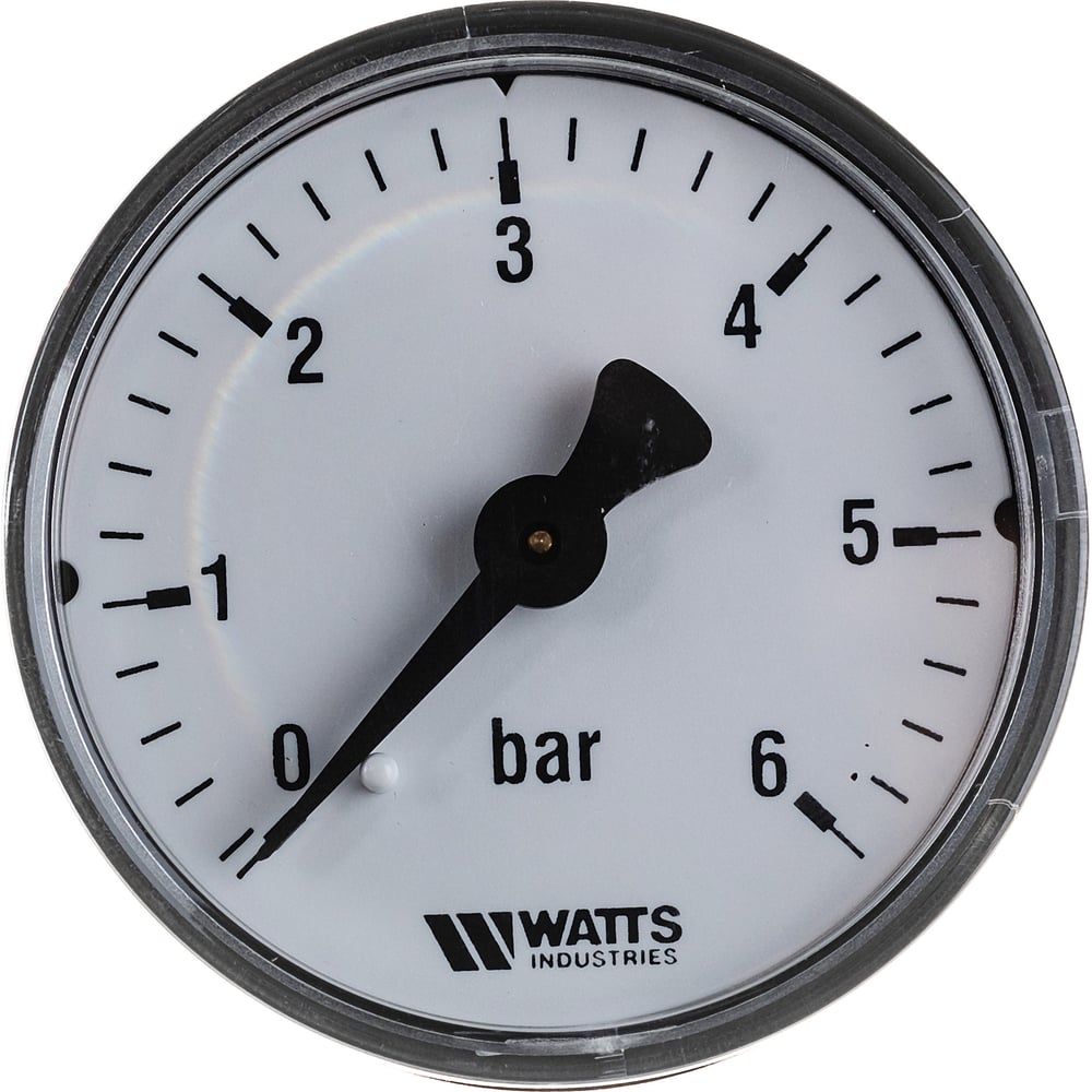Аксиальный манометр Watts F+R100 0-6 bar, корпус 50 мм 10008092