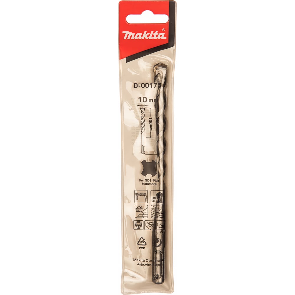 Бур для перфораторов (10х160мм SDS+) Makita D-00175