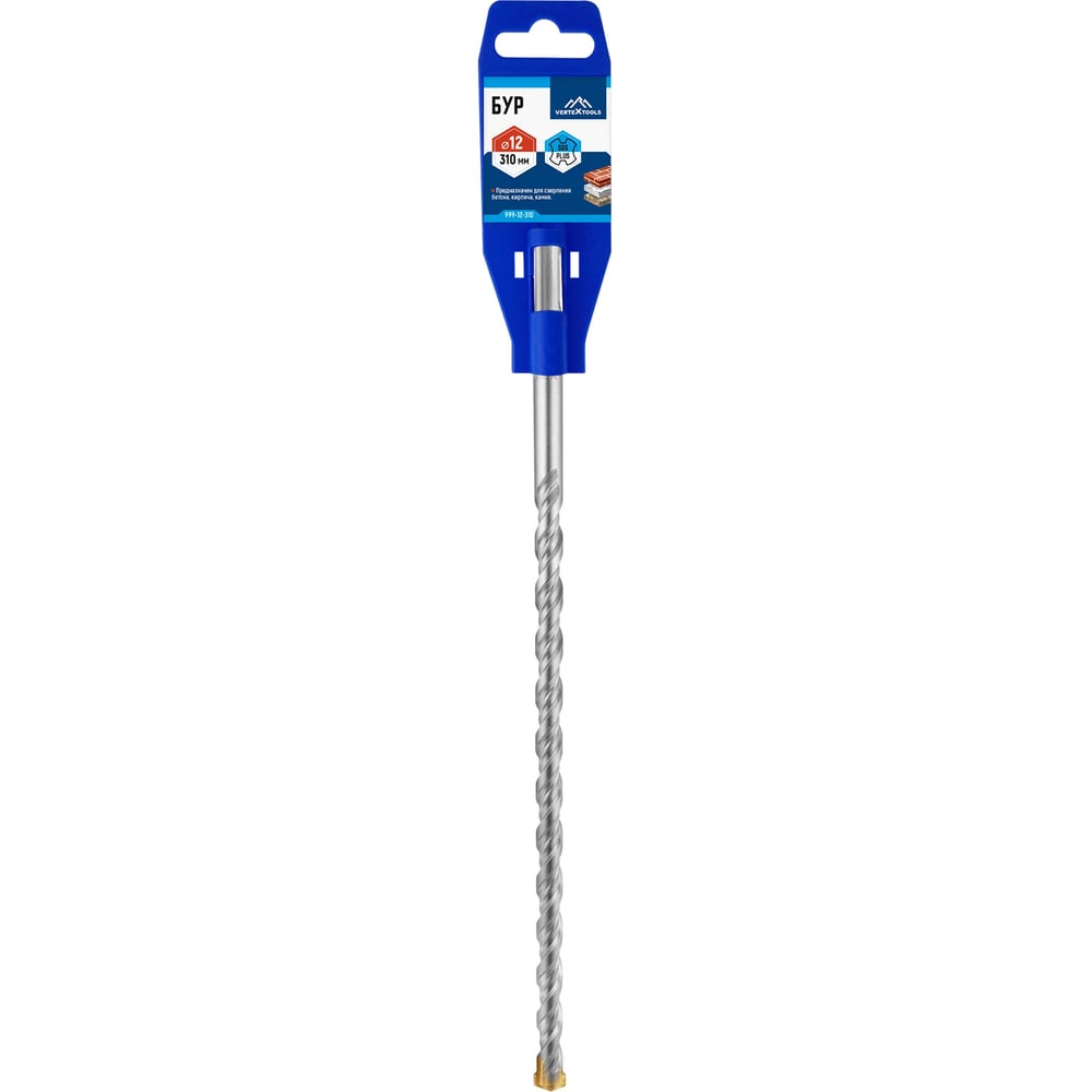 Бур SDS-plus (12х310 мм) Vertextools 999-12-310