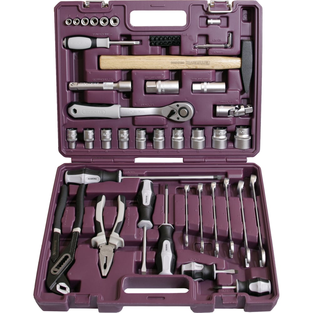 Универсальный набор инструмента THORVIK TS056 1/4", 1/2DR, 56 предметов 054002