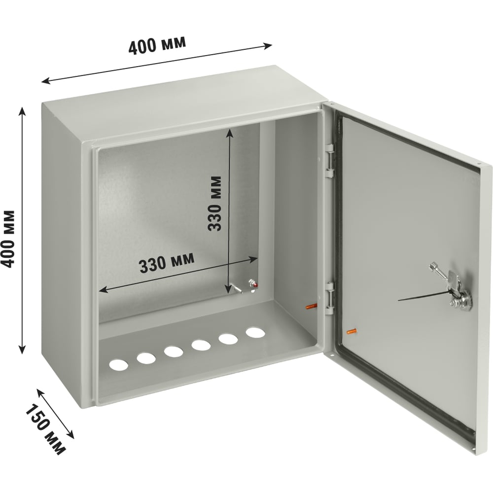 Щит с монтажной панелью ЩМП-4.4.1-0 IP66 400х400х150 TDM ELECTRIC SQ0905-0078