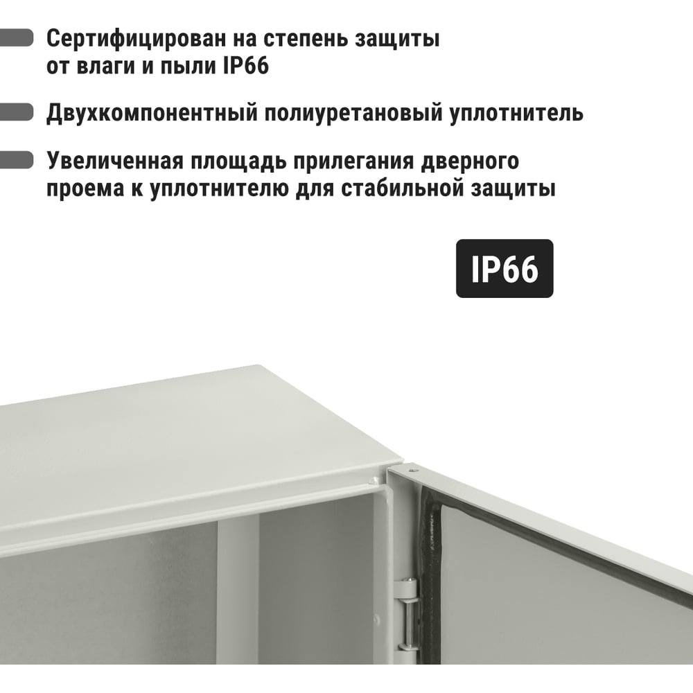 Щит с монтажной панелью ЩМП-4.4.1-0 IP66 400х400х150 TDM ELECTRIC SQ0905-0078