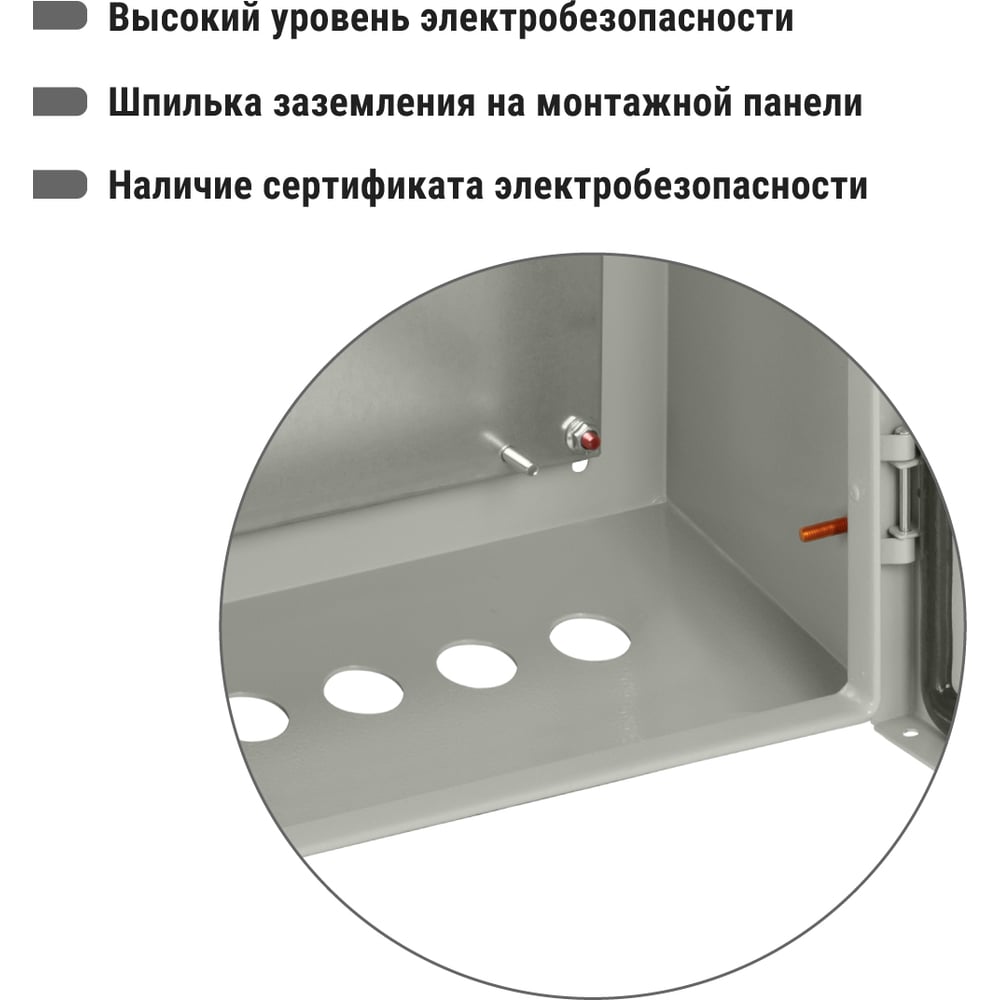 Щит с монтажной панелью ЩМП-4.4.1-0 IP66 400х400х150 TDM ELECTRIC SQ0905-0078