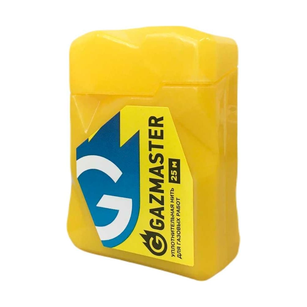 Газовая уплотнительная нить СантехМастер "GAZMASTER" 25 м, бокс, блистер 04160 4630009041603