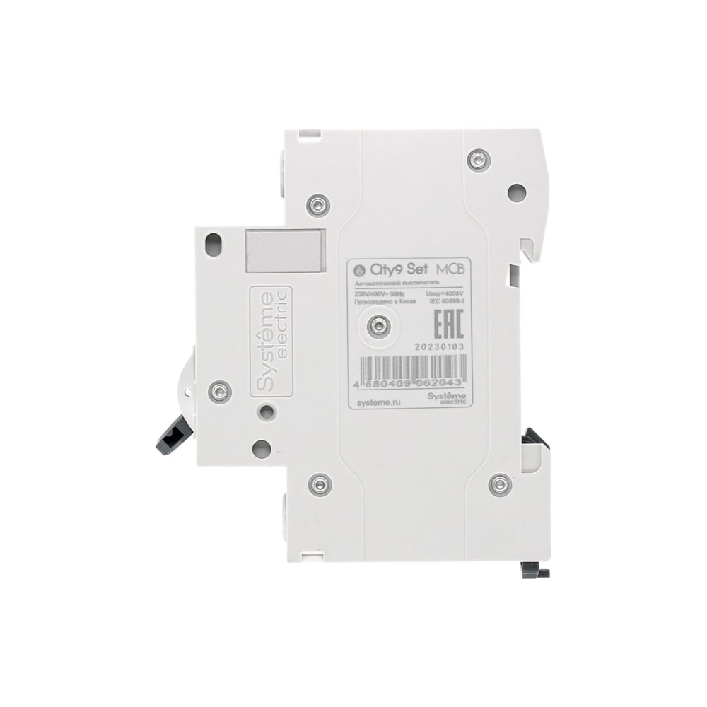Автоматический выключатель Systeme Electric City9 set ав с, 40 А, 1 Р, 4.5 kА, 230 В C9F34140