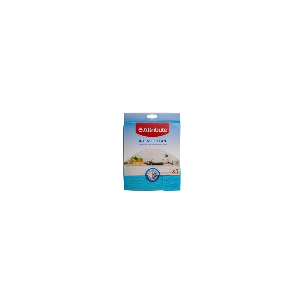 Салфетка Attribute Intense Clean из микрофибры кухонная ACS111