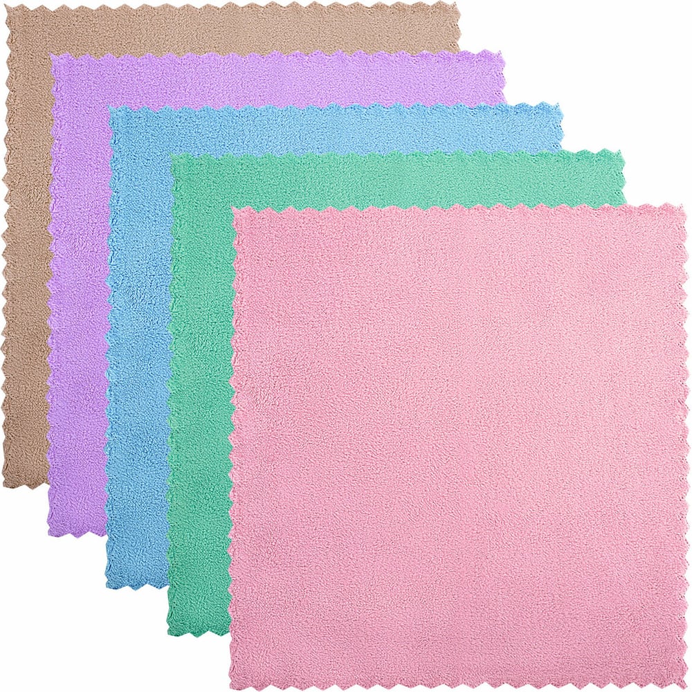 Салфетки для уборки LAIMA Pastel Home из плюшевой микрофибры, 30x30 см, комплект 20 шт 608444