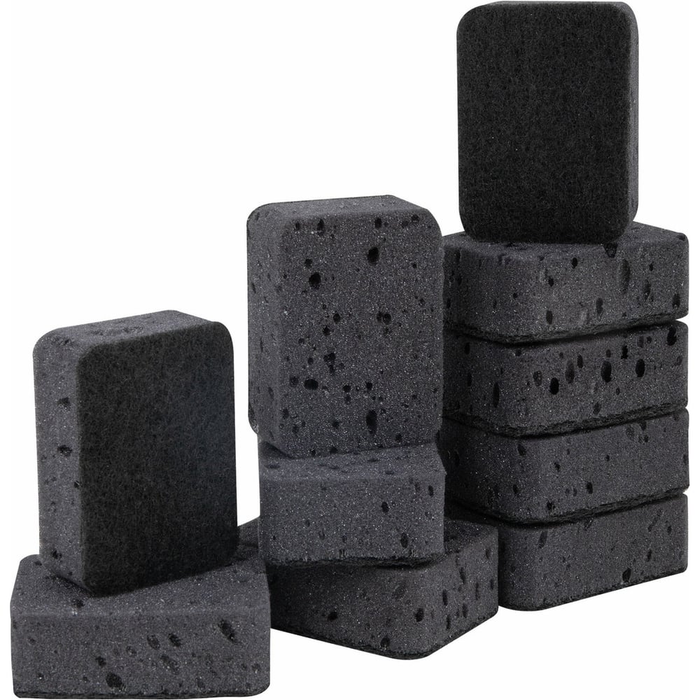 Губки для посуды LAIMA big black 95x70x35 мм, комплект 10 шт., крупнопористый поролон/абразив 608650
