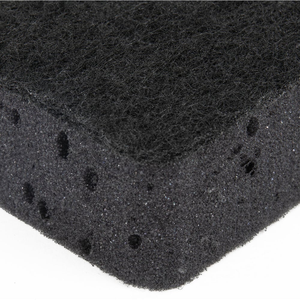 Губки для посуды LAIMA big black 95x70x35 мм, комплект 10 шт., крупнопористый поролон/абразив 608650