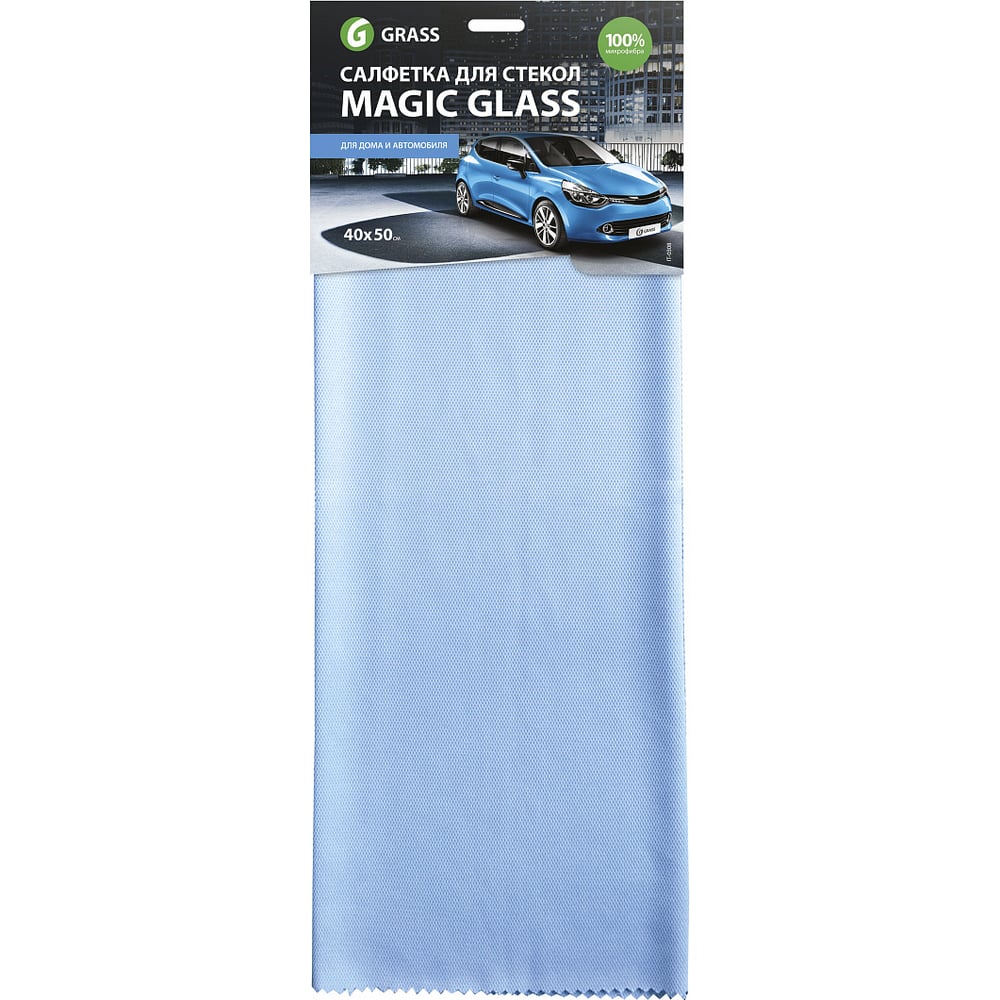 Салфетка из микрофибры для стекол 40х50 см Grass Magic Glass IT-0308