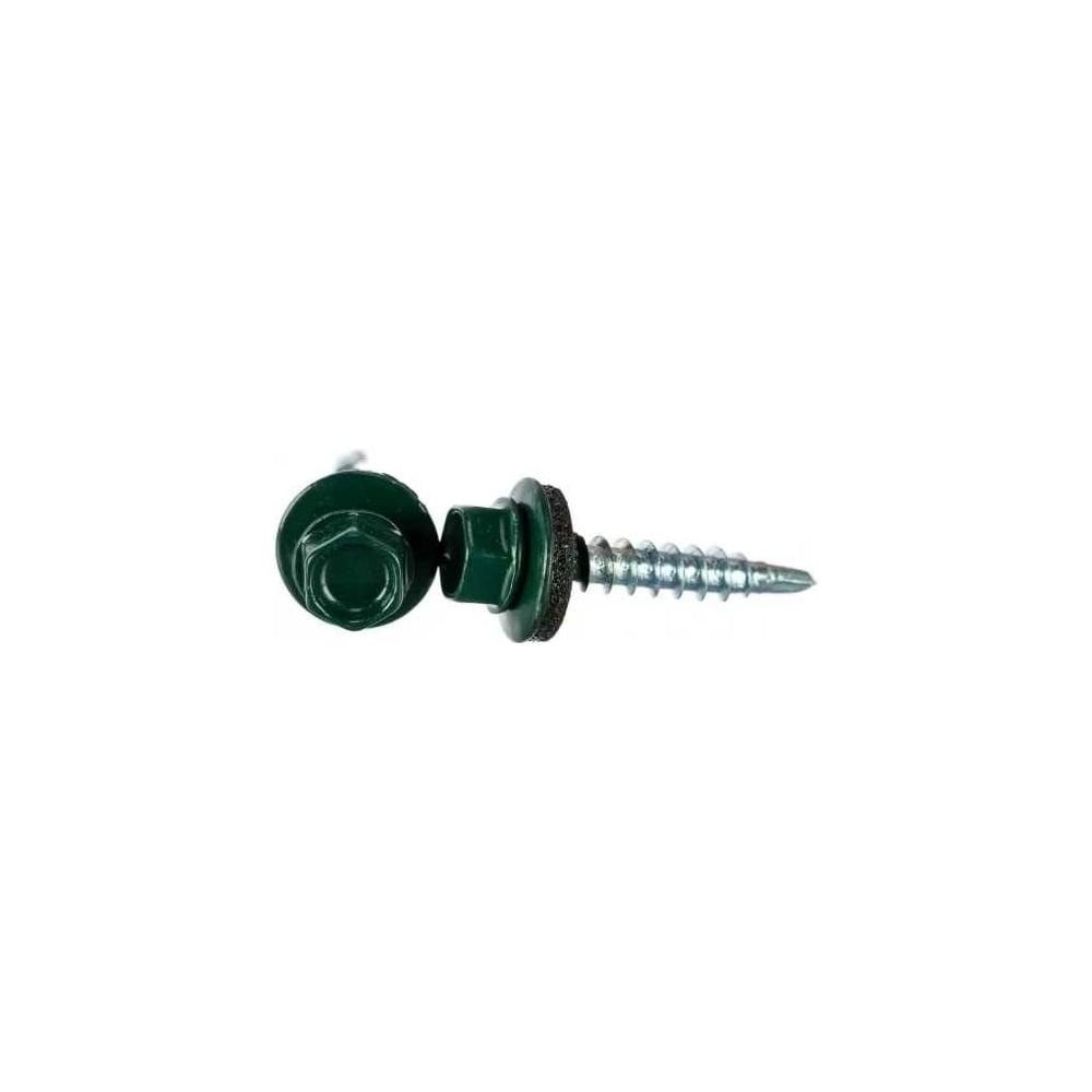 Саморез кровельный BISKREP 4.8x35 RAL 6005 зеленый мох(250 шт, пл.конт 1000 мл 1-20608