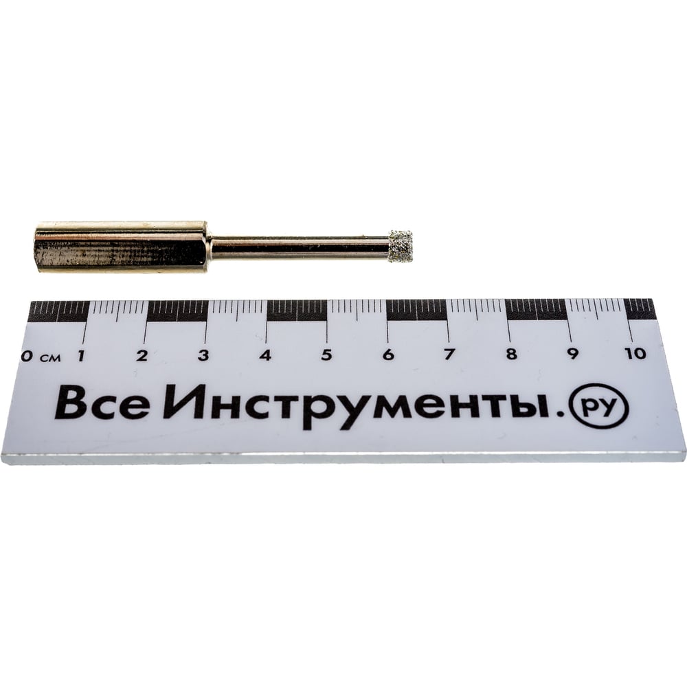 Сверло алмазное по керамограниту (2 шт 6х67 мм 3-гранный хвостовик) MATRIX 726063