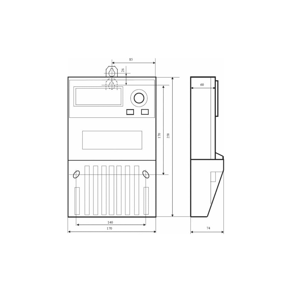 Счетчик Инкотекс СЭ3-100/10, Т1, Щ, MER230AR02, кл1S/2, 3*220/380В, RS485 230AR02R