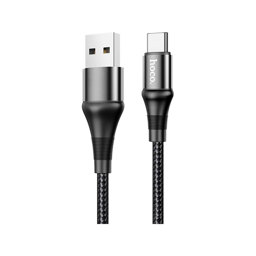 Usb кабель Hoco x50 excellent type-c, 3а, 1м, нейлон, черный 0L-00057788