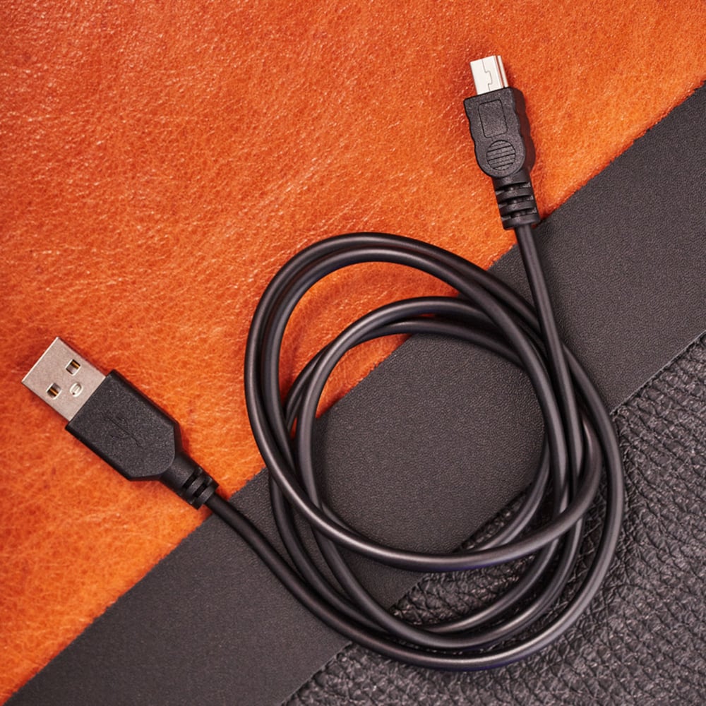 Кабель REXANT USB mini USB длинный штекер 1М черный 18-4402