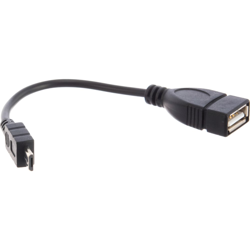 USB кабель REXANT OTG micro USB на USB шнур 0.15M 18-1182
