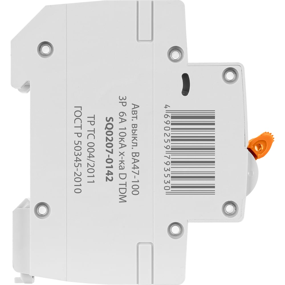 Автоматический выключатель TDM ELECTRIC ВА47-100 3Р 6А 10кА х-ка D SQ0207-0142