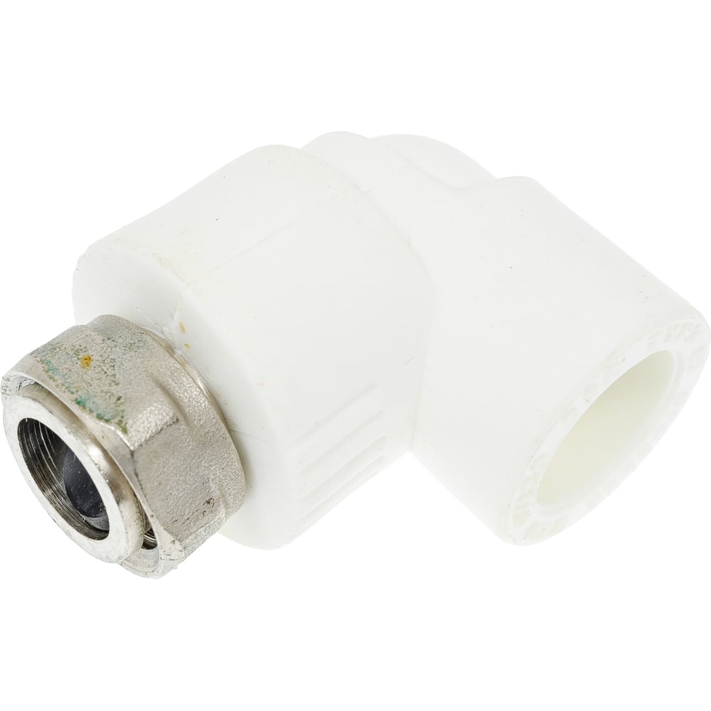 Угольник с накидной гайкой PRO AQUA PP-R Белый 20 мм 1/2" PA29208b