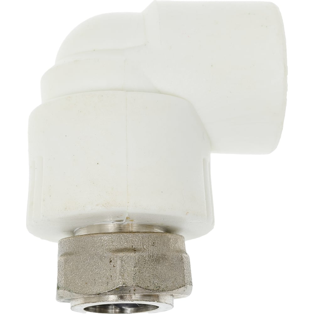 Угольник с накидной гайкой PRO AQUA PP-R Белый 20 мм 1/2" PA29208b