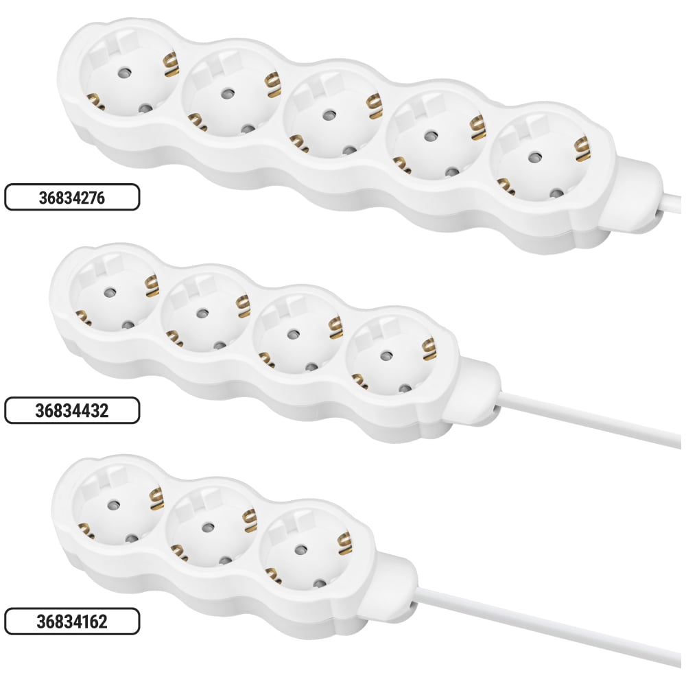 Удлинитель бытовой TDM ELECTRIC Люкс 5 гнезд, 3 м, с/з, с з/ш, ПВС 3х1 мм2, 16 А, 250 В, 3500 Вт TDM ELECTRIC SQ1303-4036