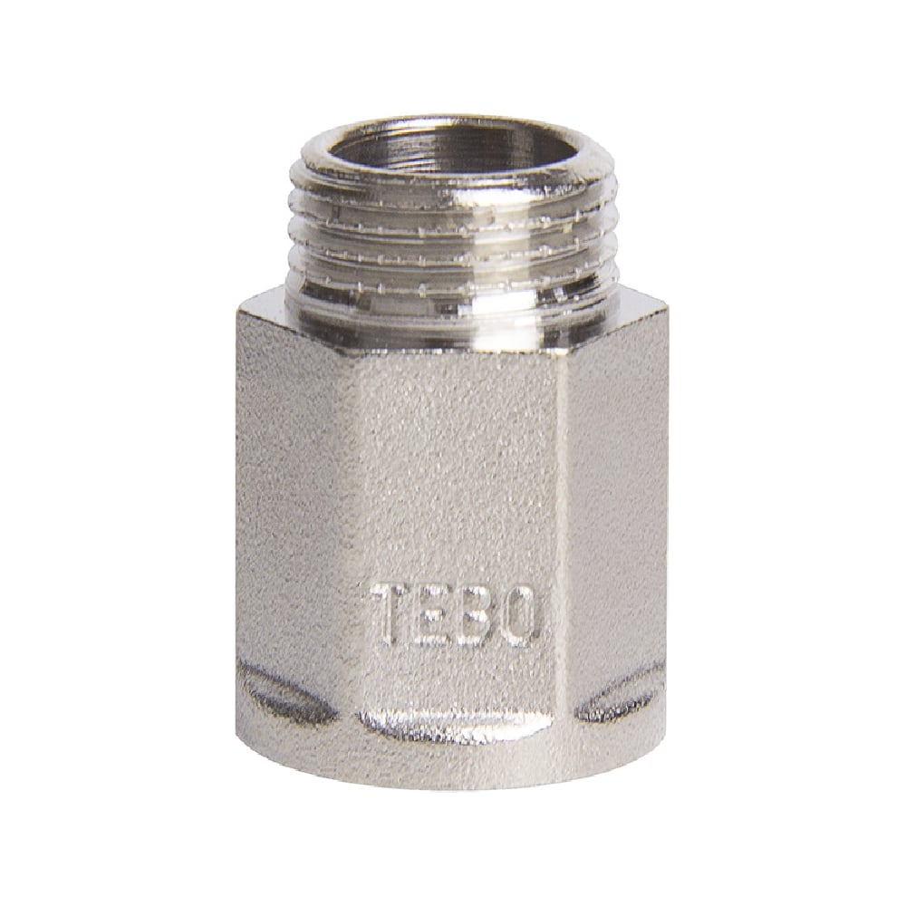 Удлинитель шестигранный TEBO ВН/НАР 1/2"x25мм латунь T-ЛР.У.2.12-25.CN