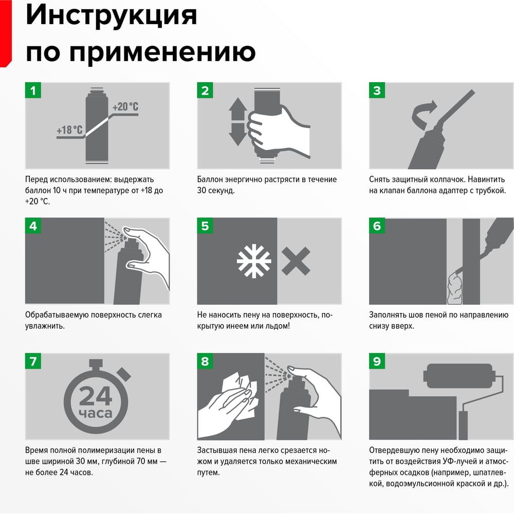 Монтажная пена Технониколь MASTER 65 бытовая TN625506