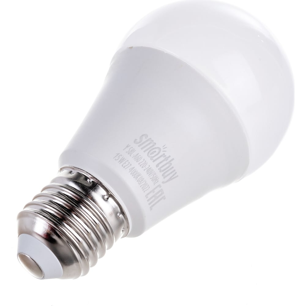 Светодиодная лампа Smartbuy LED A6015W/4000/E27 SBL-A60-15-40K-E27
