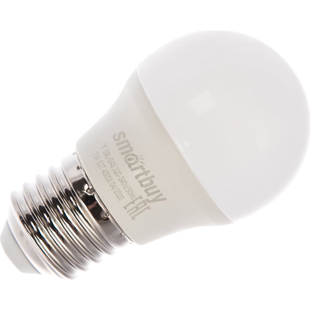 Светодиодная лампа Smartbuy LED G45-07W/4000/E27 SBL-G45-07-40K-E27