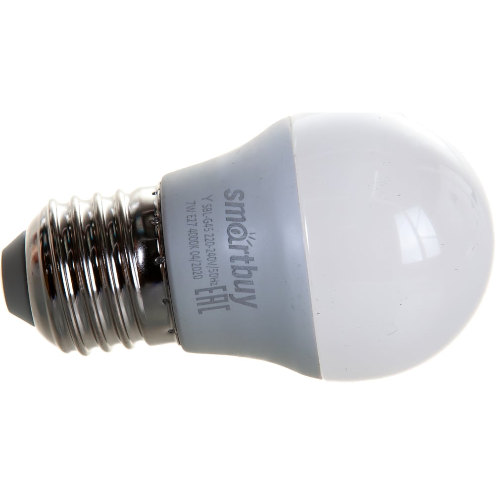 Светодиодная лампа Smartbuy LED G45-07W/4000/E27 SBL-G45-07-40K-E27