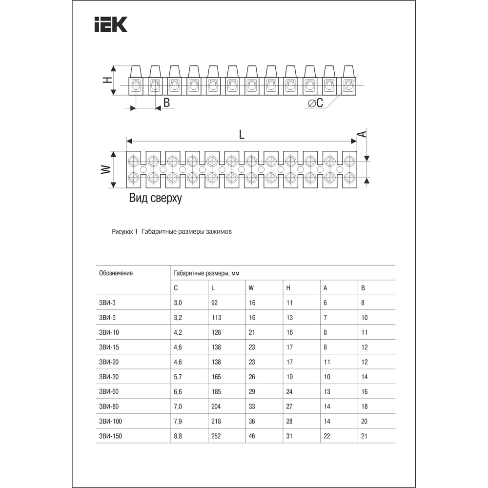 Зажим винтовой IEK ЗВИ-3 н/г 1,0-2,5мм2 (2шт/блистер) черные UZV5-003-04-2