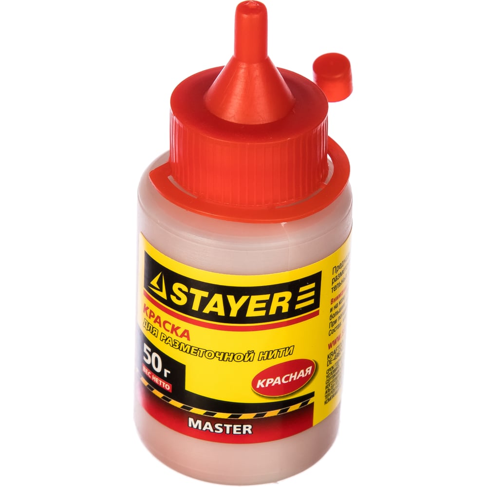 Красная краска для разметочных шнуров 50 г STAYER 0640-2_z01