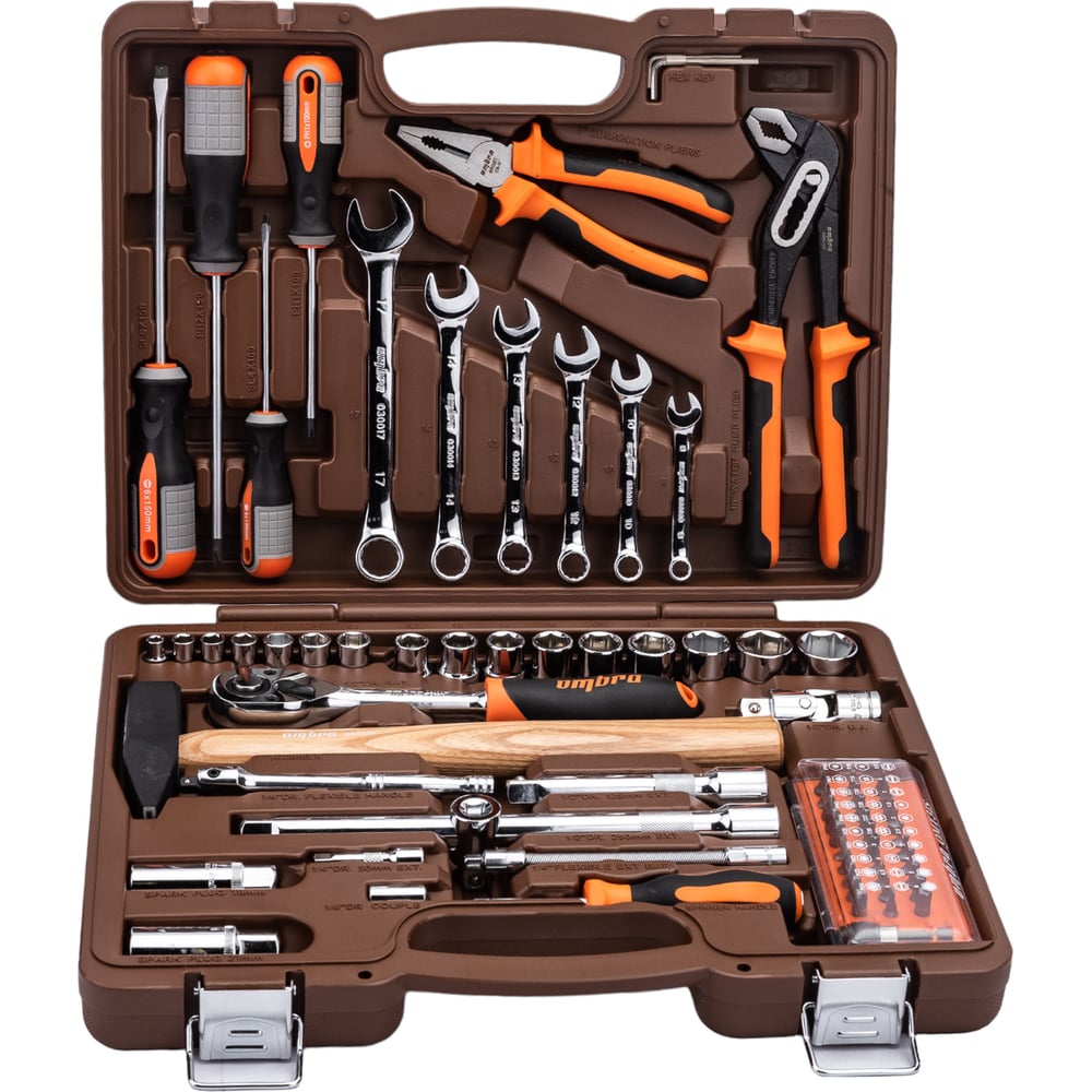 Универсальный набор инструмента Ombra OMT75S 1/4DR и 1/2"DR"
