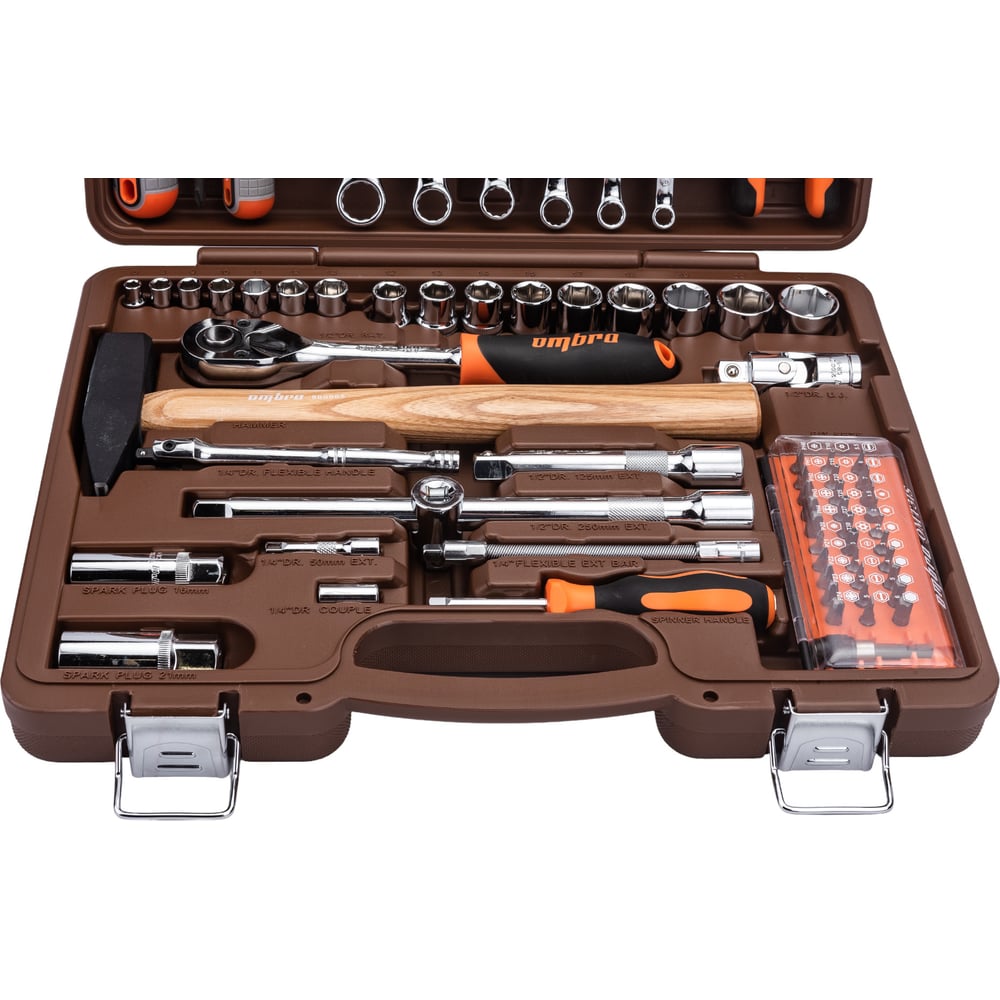 Универсальный набор инструмента Ombra OMT75S 1/4DR и 1/2"DR"
