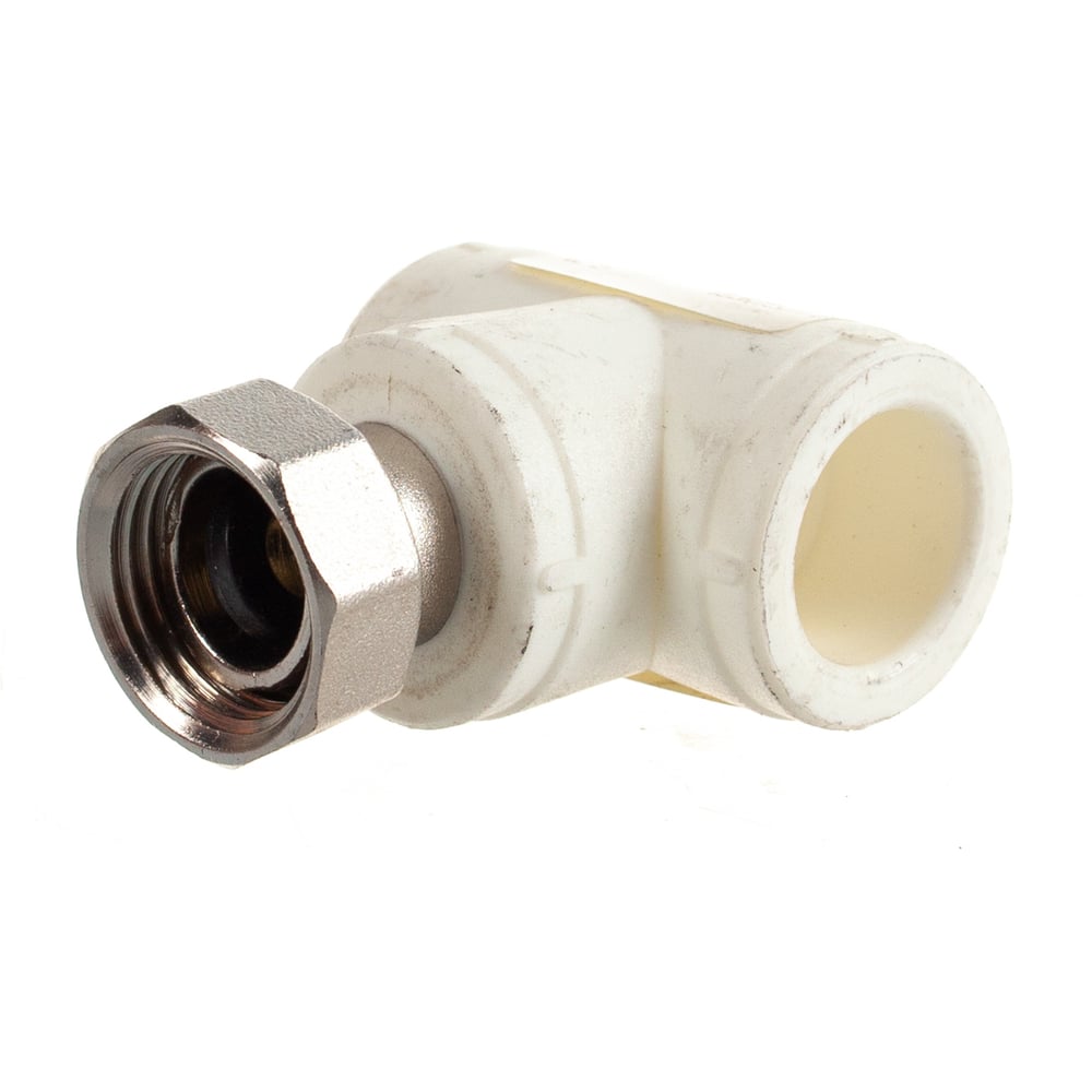 Тройник с накидной гайкой PRO AQUA PP-R белый 20 мм 1/2 PA29108b"