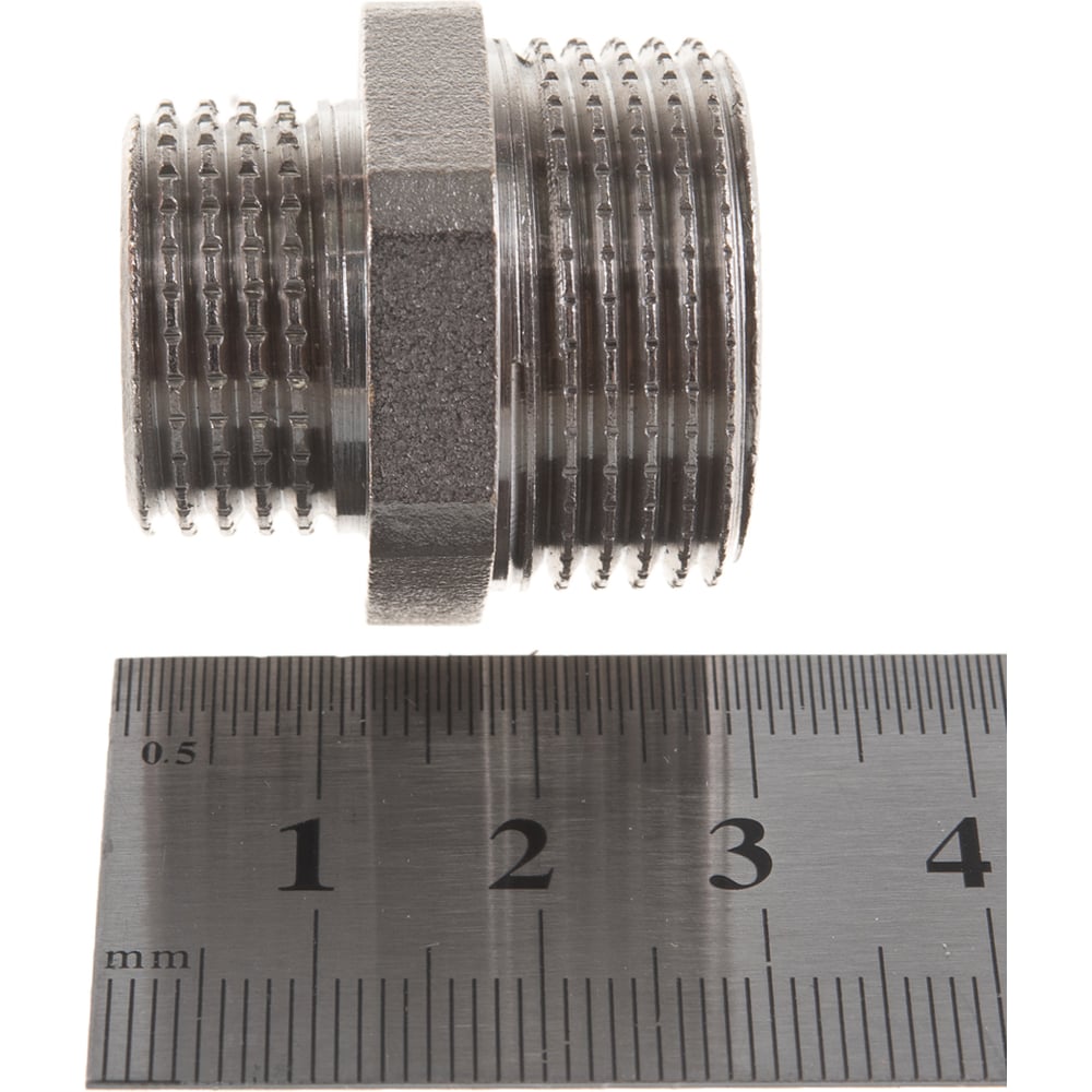 Латунный ниппель PRO AQUA НР резьбовой переходной 1/2x3/4 06-M20-M15xb