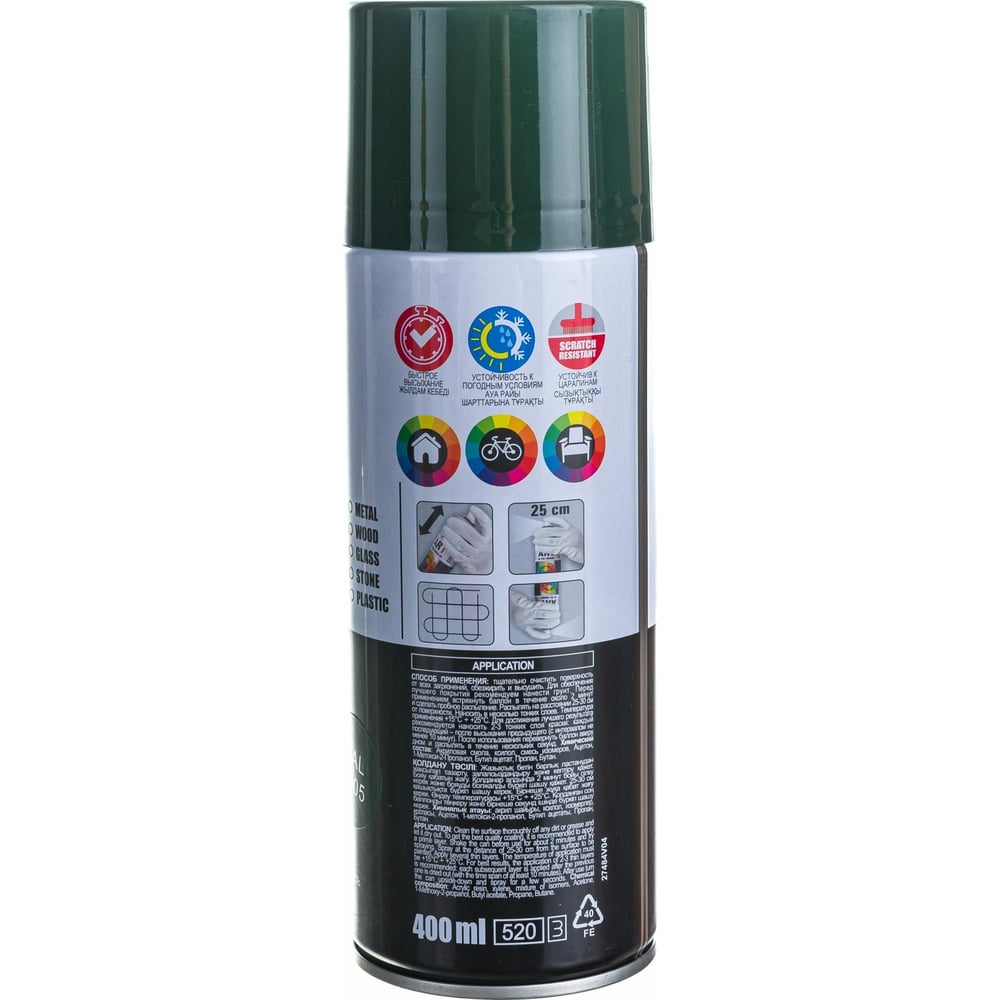 Аэрозольная краска Tytan PROFESSIONAL ART OF THE COLOUR RAL6005, темно-зеленая 400мл 93687 54034