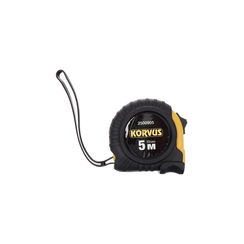 Рулетка Korvus 2500905 5 м, 19 мм, обрезиненный корпус Лк-00005428