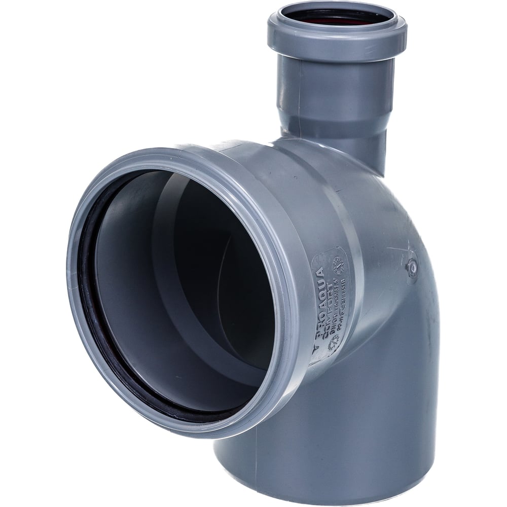 Отвод с выходом PRO AQUA COMFORT PP прямой 110x50/87.5 10010587Ub